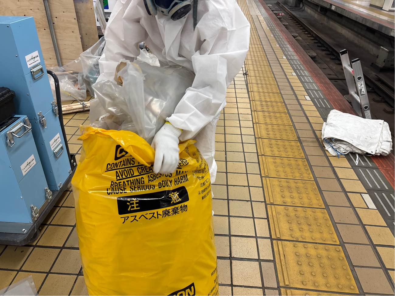 床養生2重設置の様子