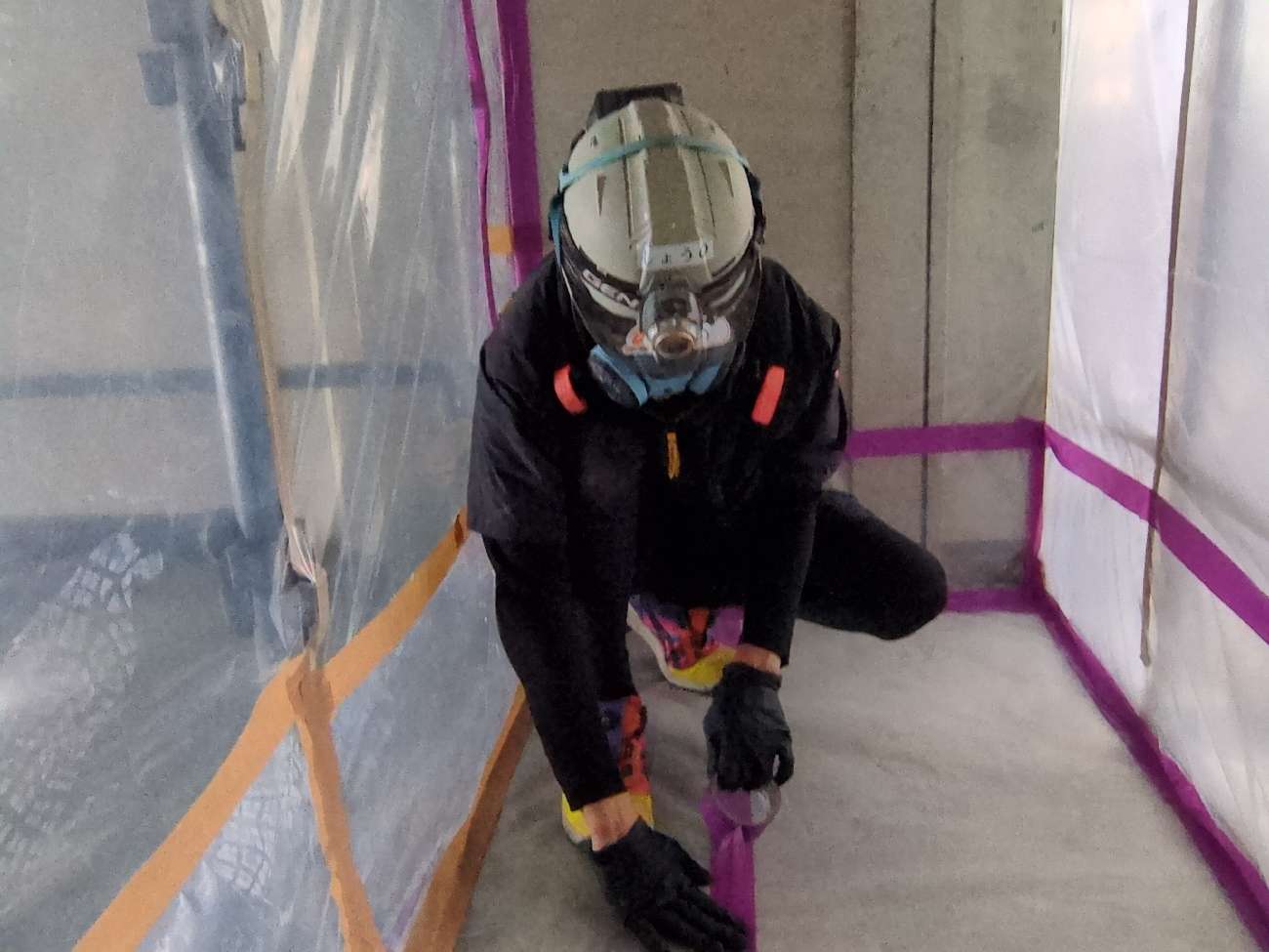 床養生一重目の設置