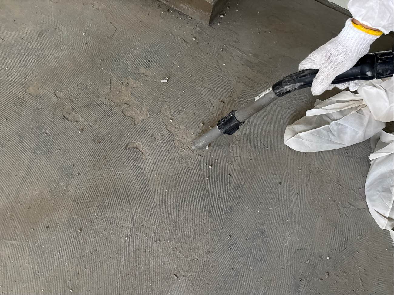 作業後の掃除の様子