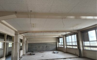 【施工事例】名古屋市緑区の小学校 吹付アスベスト除去工事