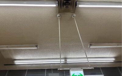 【施工事例】愛知県 駅構内天井吹付アスベスト除去工事
